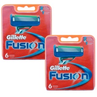 12 Gillette Fusion Rasierklingen Klingen 2x 6er Pack OVP