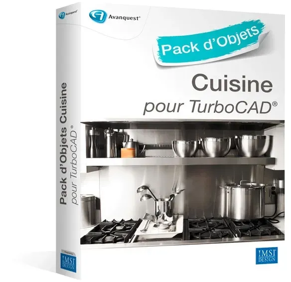 Pack d'objets 3D pour TurboCAD : Cuisine, Français