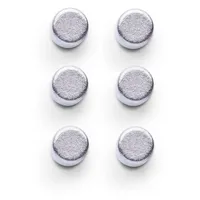 Zeller 11224 Magnet-Set 6-teilig, extra stark, ø 0.8 x 0.8 cm, edelstahl