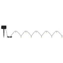 Solar-Lichterkette Kunststoff Schwarz, 20Xled Solar-Lichterkette Kunststoff Schwarz Matt, 20X Led