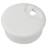 TRU Components WP80WT Kabeldurchführung für Arbeitsplatten ABS Weiß 1