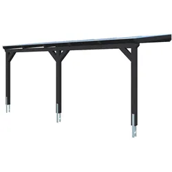 Skan Holz Wandanbau-Carport Vogtland 300 x 541 cm-anthrazit Holzcarport