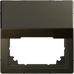 Merten Adapter mit Klappdeckel um System M in System Design zu integrieren, Moccametallic