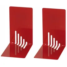 Wedo Buchstütze Metall 14 x 8,5 x 14 cm Rot 2 St.