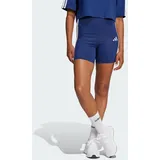 adidas Essentials 3-Streifen High Waisted kurze Leggings - dark blue/white XL