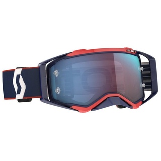 Scott Prospect Offroad-brille Mit Roll-off-system - Retro Blue / Red - Blue Chrome Works/CAT1