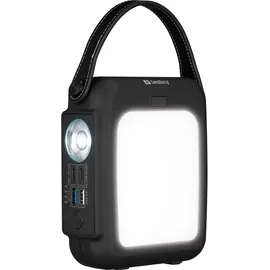 Sandberg Hand Crank Powerbank 20000 mAh, 20 W, 74 Wh), Powerbank, Schwarz