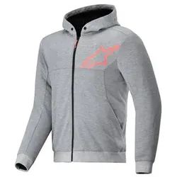 alpinestars Chrome V2 Sport Motorrad Hoodie grau, XXL