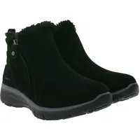 SKECHERS Damen Easy Going High Zip 2 Ankle-Boots mit Air-Cooled Memory-Foam Winter-Schuhe Waterproofed 168042 Schwarz - 37