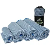 pandoo Badetuch 40 x 80 cm blau