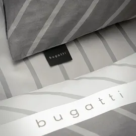 IBENA Textilwerke GmbH bugatti Bettwäsche Streifen grau 70x90cm, 140x200cm