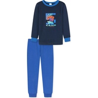 SCHIESSER Schiesser, Jungen, Pyjama, Boys World Organic Cotton Schlafanzug, Blau,