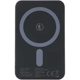 ideoon MagSafe Powerbank 5000 mAh, 15W Qi - Hochwertige kompakte Wireless Power Bank – Schnelles Laden Quick Charge für iPhone & Android – Mobiler