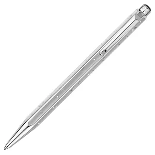 Caran d'Ache 849 Cosmic Blue Geschenk Set Kugelschreiber aus Aluminium mit Lederetui, Sonderedition, CC0890.024