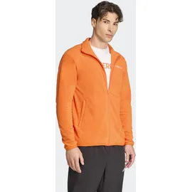 adidas Multi Essentials Fleece Mit Durchgehendem Reißverschluss Orange XL