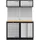 Kraftwerk Mobilio 2er Kombi Oberschrank, Buche Multiplex