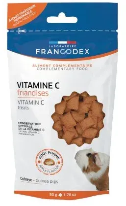 FRANCODEX Vitamin C Leckerbissen für Meerschweinchen 50 g