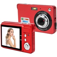 Digitalkamera, 18MP Autofokus 8X Digitalzoom 2,7-Zoll-LCD-Display Fotografie-Aufnahmekamera mit Mikrofon für Kinder Freunde Eltern Geschenke(rot)