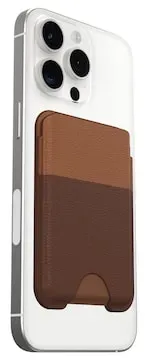 OtterBox Symmetry Cactus Leather MagSafe Wallet iPhone 16/15/14/13/12 Rich Adobe - brown