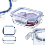 Kadax Glasbehälter rechteckig transparent 0,37 l