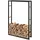 [en.casa] Kaminholzregal Täby 100 x 25 x 150 cm schwarz