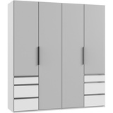 WIMEX Level 200 x 216 x 58 cm weiß/Light grey mit Schubladen