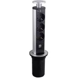 LEDmaxx Steckdosenleiste 3-fach Schwarz 1 St.