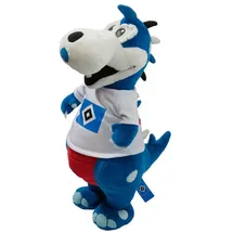 Hamburger SV Plüschdino 35cm Kinder Blau/Mehrfarbig