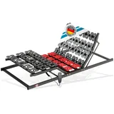 Tellerlattenrost mit Motor,elektrisch Teller Lattenrost EXTRA STABIL bis 300 Kg belastbar, Matratzen Perfekt, Kopfteil Elektrisch, Fußteil Elektrisch, Netzfreischaltung & Notabsenkung, Made in Germany, Lieferung mit DHL Spedition, Größen 90x200cm, 100x200cm, 140x200cm, 120x200cm, 80x200cm, 90x190cm, verstellbarer Härte im Mittelbereich, alle Matratzen Systeme, MONTIERT 90 cm x 190 cm x 12 cm