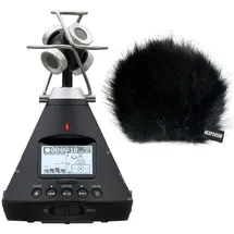 Zoom Audio Zoom H3-VR 360° Audio-Recorder mit Fell-Windschutz (Handheld), Audiorecorder