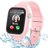 ELEJAFE 4G Smartwatch Kinder mit GPS und Telefon, Wasserdicht GPS Uhr Kinder Smartwatch mit Anruffunktion Videoanruf SOS Schulmodus IP68 Handy Spiel Voice Chat Wecker Jungen Mädchen Student Geschenk