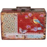 BIRENDY Truhe Kiste KD1290 31 x 20 x 10 cm 1-tlg. rot