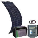 Solar-Set: MPPT-Solarladeregler, LiFePO4-Akku (1.920 Wh) & Solarmodul