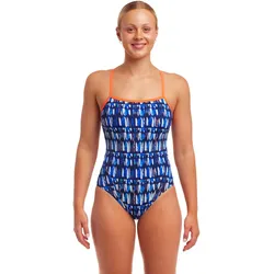 Funkita Damen Badeanzug Single Strap One Piece Perfect Teeth 36