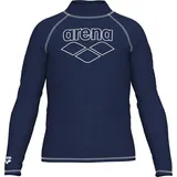 Arena Kinder Shirt JR RASH VEST L/S GRAPH, Größe 140 in Blau NAVY-WHITE 710