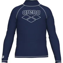 Arena Kinder Shirt JR RASH VEST L/S GRAPH, Größe 140 in Blau NAVY-WHITE 710