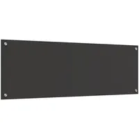 VidaXL Küchenrückwand Dunkelgrau 120x40x0,6 cm Hartglas