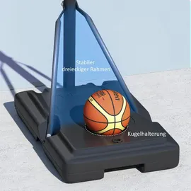 sportnow Basketballkorb Outdoor Schwarz 230 - 305 cm