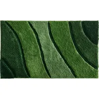 Badematte Badematte "Louisville" REDBEST, Höhe 20 mm, rund, Streifen grün rund - 90 cm x 90 cm x 20 mm