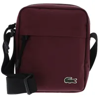 Lacoste Men's Neocroc Canvas VERTICAL ZIP CROSSBODY Bag Rot