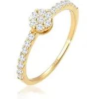 Elli PREMIUM Elli PREMIUM Ring Verlobungsring Topas Edelstein Fein 585 Gelbgold Ringe Damen