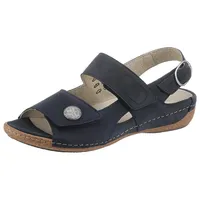 WALDLÄUFER Riemchensandale »HELIETT«, Sommerschuh, Sandalette, Keilabsatz, mit Wechselfußbett, H-Weite,
