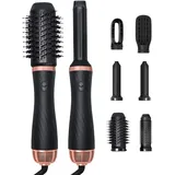 ZOYDP 6 in 1 Hairstyler, Airstyler mit Rotierende Warmluftbürste, Rundbürstenföhn, Ionen Haartrockner, Lockenbürste Warmluft, Airflow Lockenstab Automatisch für Trocknen, Glätten, Volumen, Locken