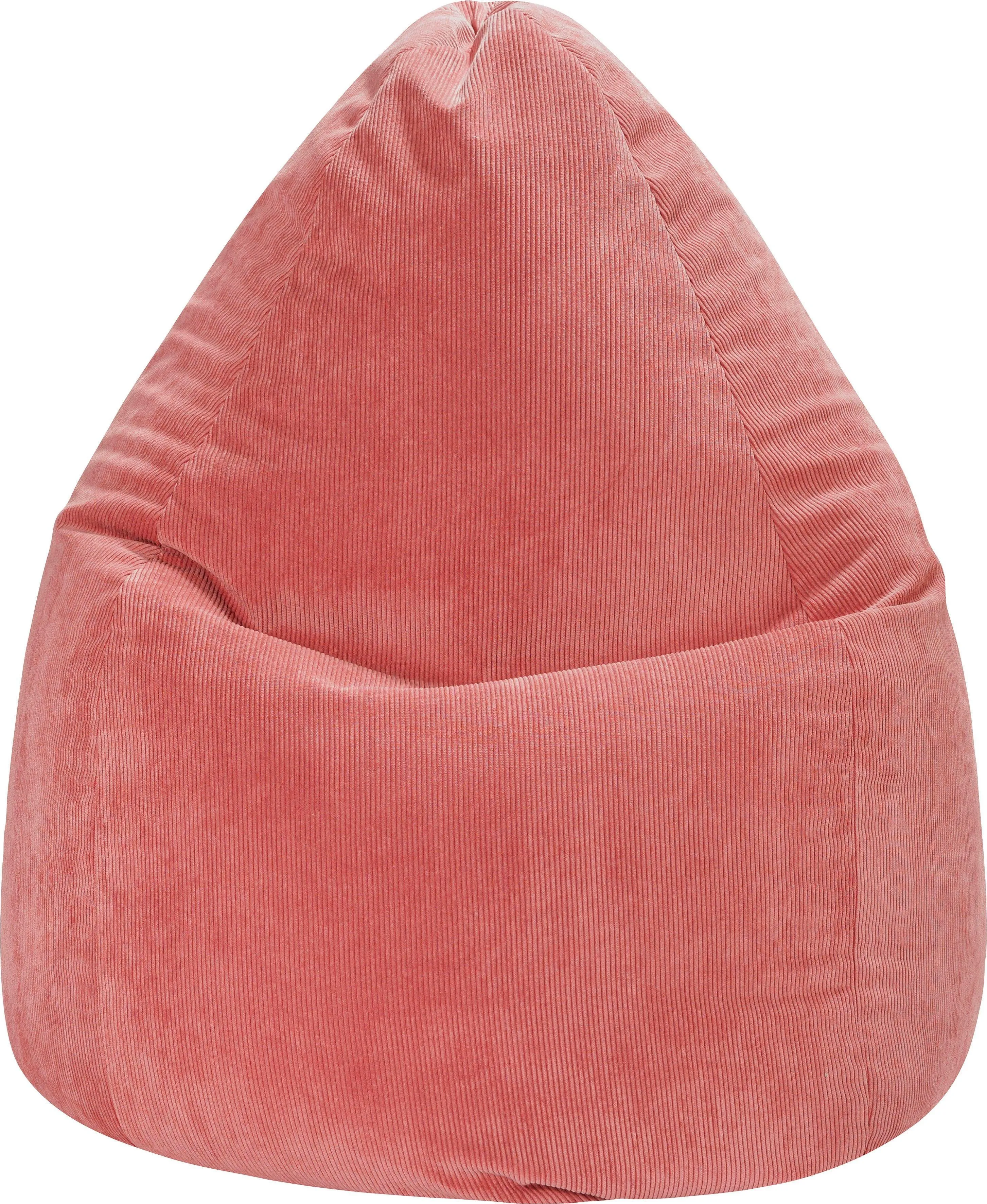 Sitzsack SITTING POINT "BeanBag Cordone XL" Sitzsäcke Gr. B/H/T: 70cm x 110cm x 70cm, rot (marsala) Baby Kord