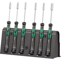 WERA 2069/6 Elektroniker-Schraubendrehersatz + Rack, 6-teilig