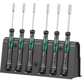 WERA 2069/6 Elektroniker-Schraubendrehersatz + Rack, 6-teilig