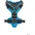 Hunter Divo Hundegeschirr hellblau/grau S-M