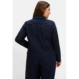 sheego Blusenjacke in tiefblau | Gr.: 42
