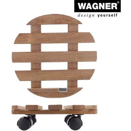 Wagner System WAGNER® design yourself Pflanzenroller COUNTRY GH 0183 Holz dunkelbraun rund 30,0 x 8,2 cm