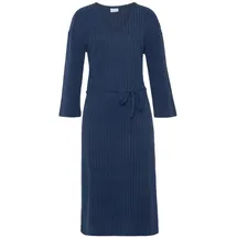 LASCANA Strickkleid Lounge-/Rippkleid Blau 36/38